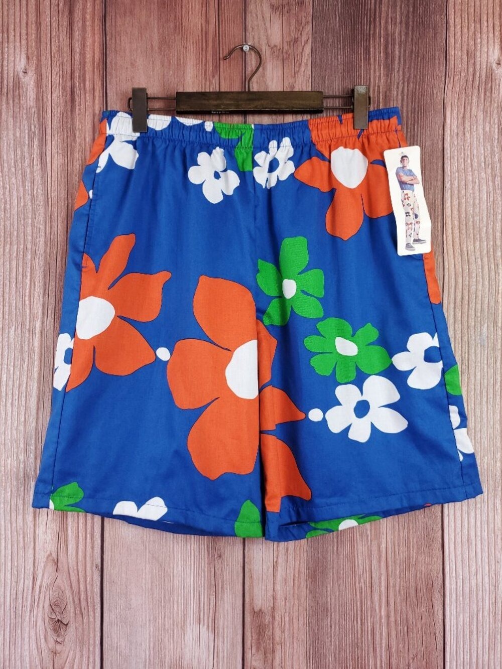 NWT Surf Line Hawaii Original Jams XL Vintage Style Floral Shorts Made in USA